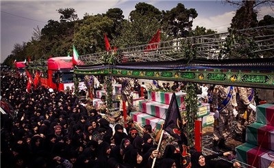 تشییع و تدفین پیکر ۴۳ شهید گمنام در ۱۳ استان کشور