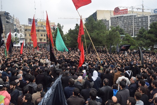 تجمع بزرگ عاشورائیان در سعادت آباد