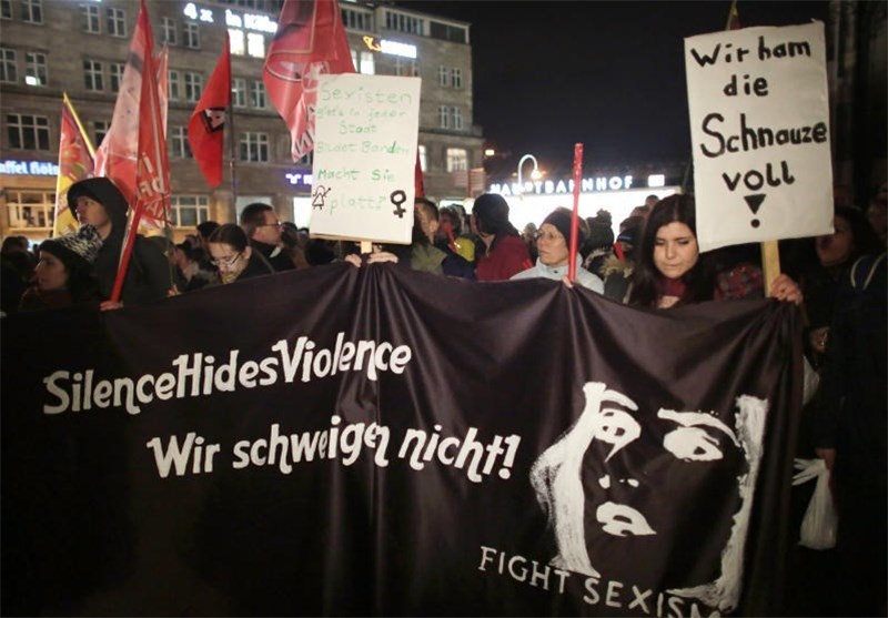 اعتراضات ضد خشونت علیه زنان در شهر کلن آلمان 