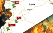 نقشه درگیری های شهری در سوریه