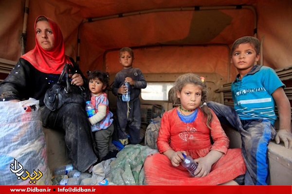 مردمی که از دست داعش فرار کردند +تصاویر