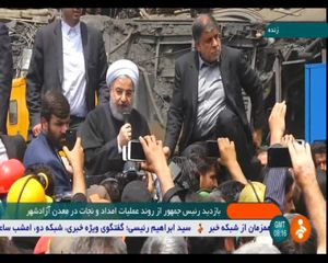 حضور تبلیغاتی روحانی در معدن یورت و همراه همه جانبه رسانه‌ملی با دولت