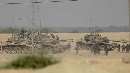 بمباران مواضع یگانهای مدافع خلق سوریه توسط ارتش ترکیه