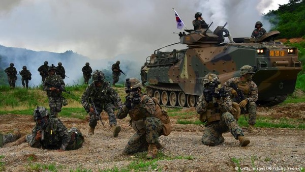 برگزاری رزمایش کره‌جنوبی در نزدیکی مرز کره‌شمالی