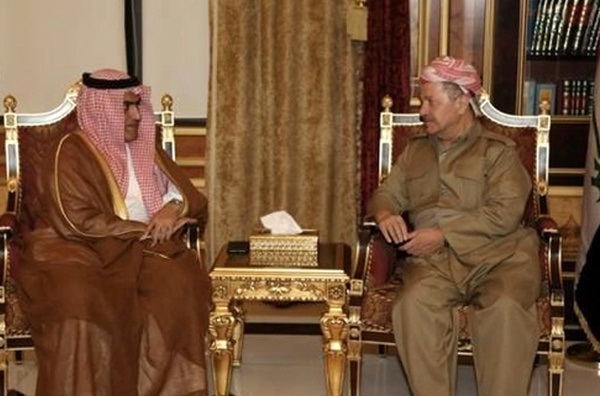 دیدار مقام سعودی با بارزانی؛ عربستان میانجی‌گری میان اربیل و بغداد را پیشنهاد داد