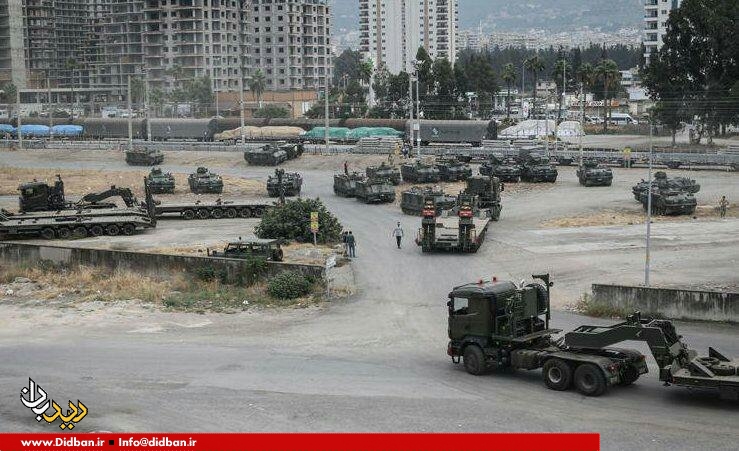 گزارش تصویری؛ انتقال تسلیحات جدید ترکیه به شمال سوریه