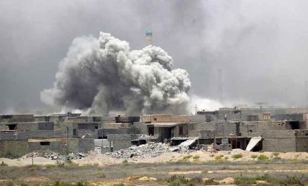 حمله موشکی در شرق موصل
