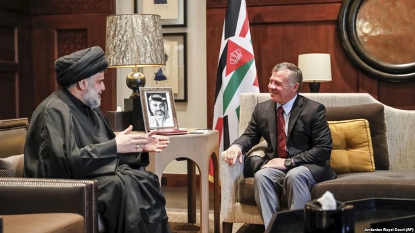 مقتدی صدر با پادشاه اردن دیدار کرد