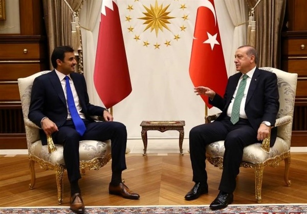 تماس تلفنی اردوغان با امیر قطر درباره سوریه