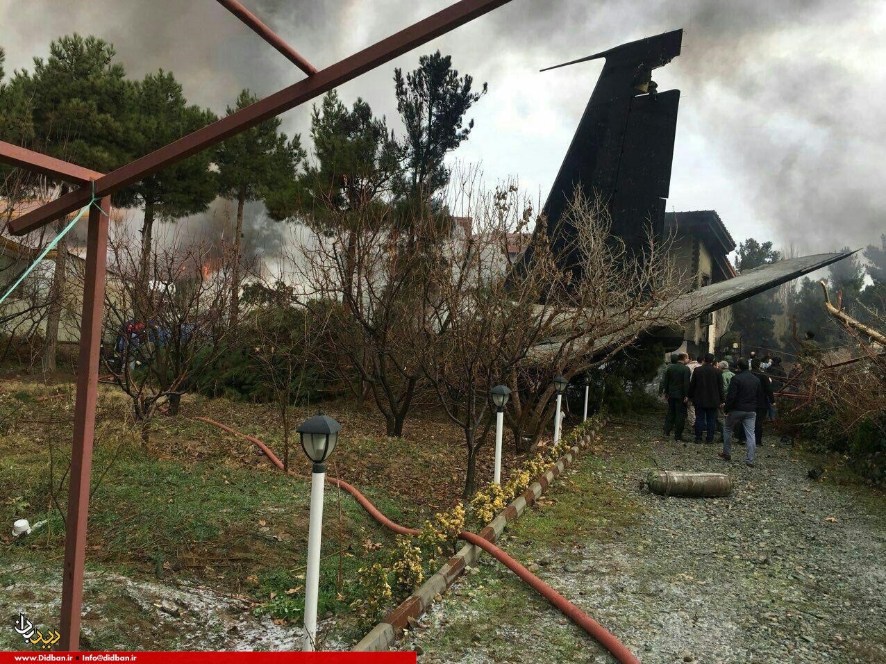 سقوط هواپیمای ارتش در کرج