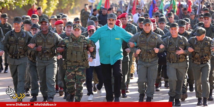 ونزوئلا آماده رزمایش؛ بازدید «مادورو» از پایگاه‌های ارتش