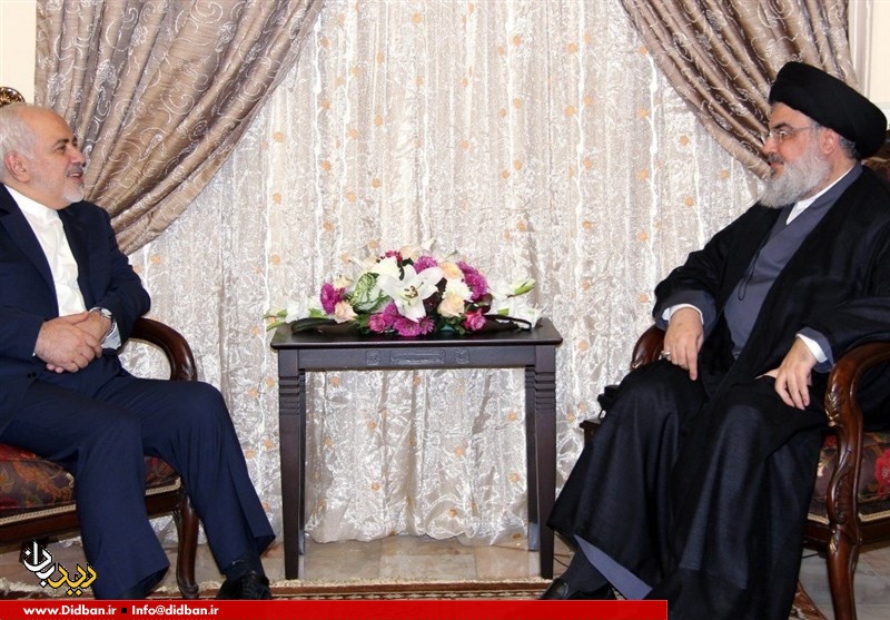 دیدار ظریف با دبیرکل حزب‌الله