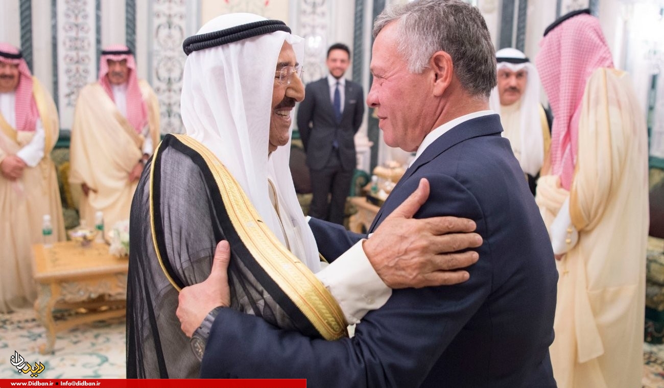 پیام امیر کویت به شاه اردن