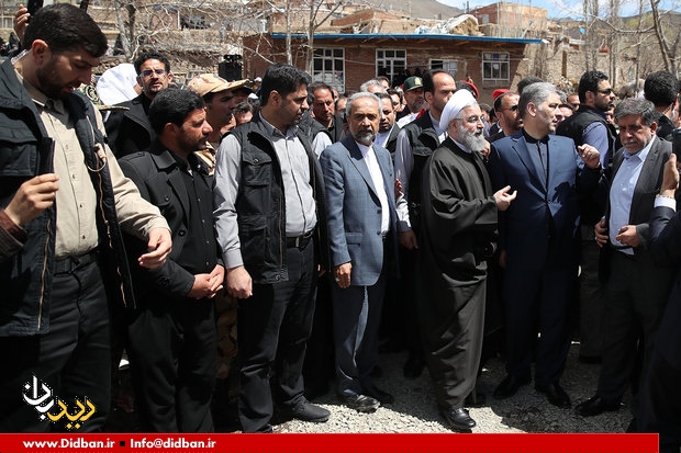 روحانی از مناطق سیل زده استان لرستان بازدید کرد