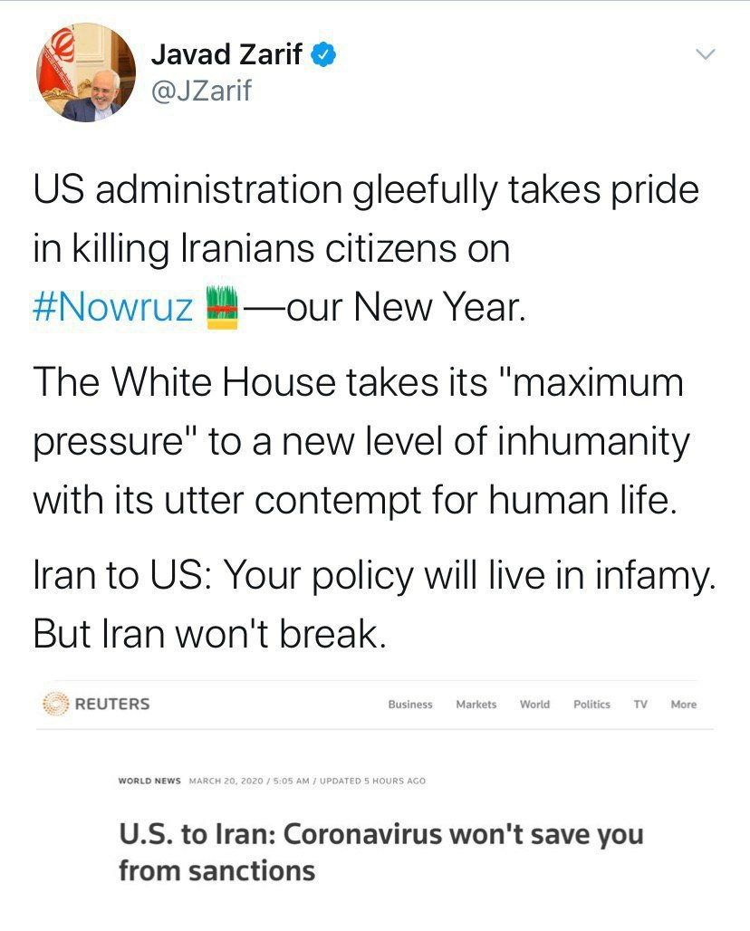 دولت آمریکا به کشتن شهروندان ایرانی افتخار می‌کند